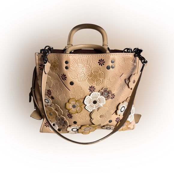 Coach Rouge 30 Tea Rose Tan Leather Bag - Picture 5 of 16